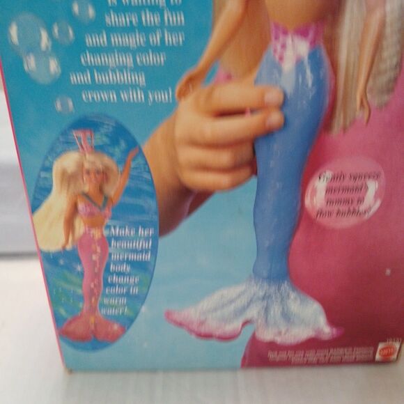 Vintage Barbie Bubbling Mermaid Doll 1996 New in Box NIB 16131 Factory Sealed - Picture 13 of 16